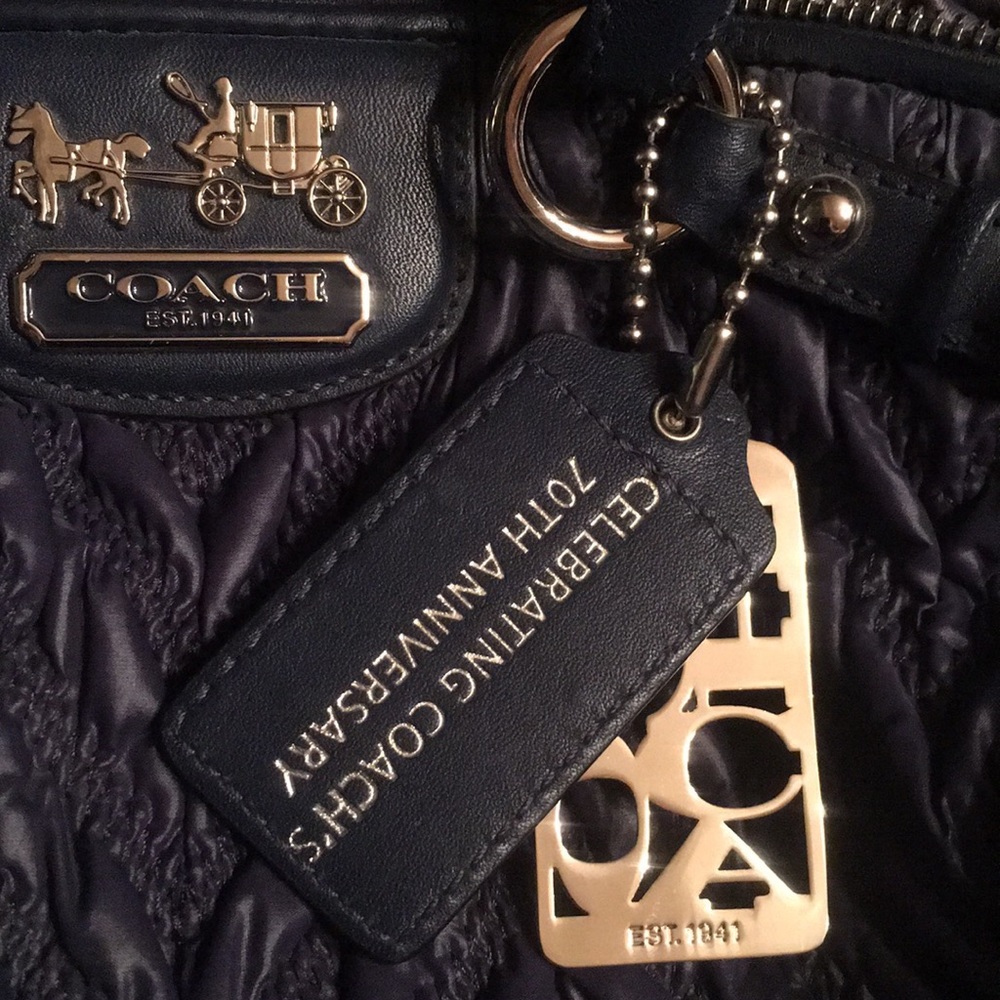 Coach Lindsay 70th Anniversary Navy Blue NEW SET - Picture 4 of 8